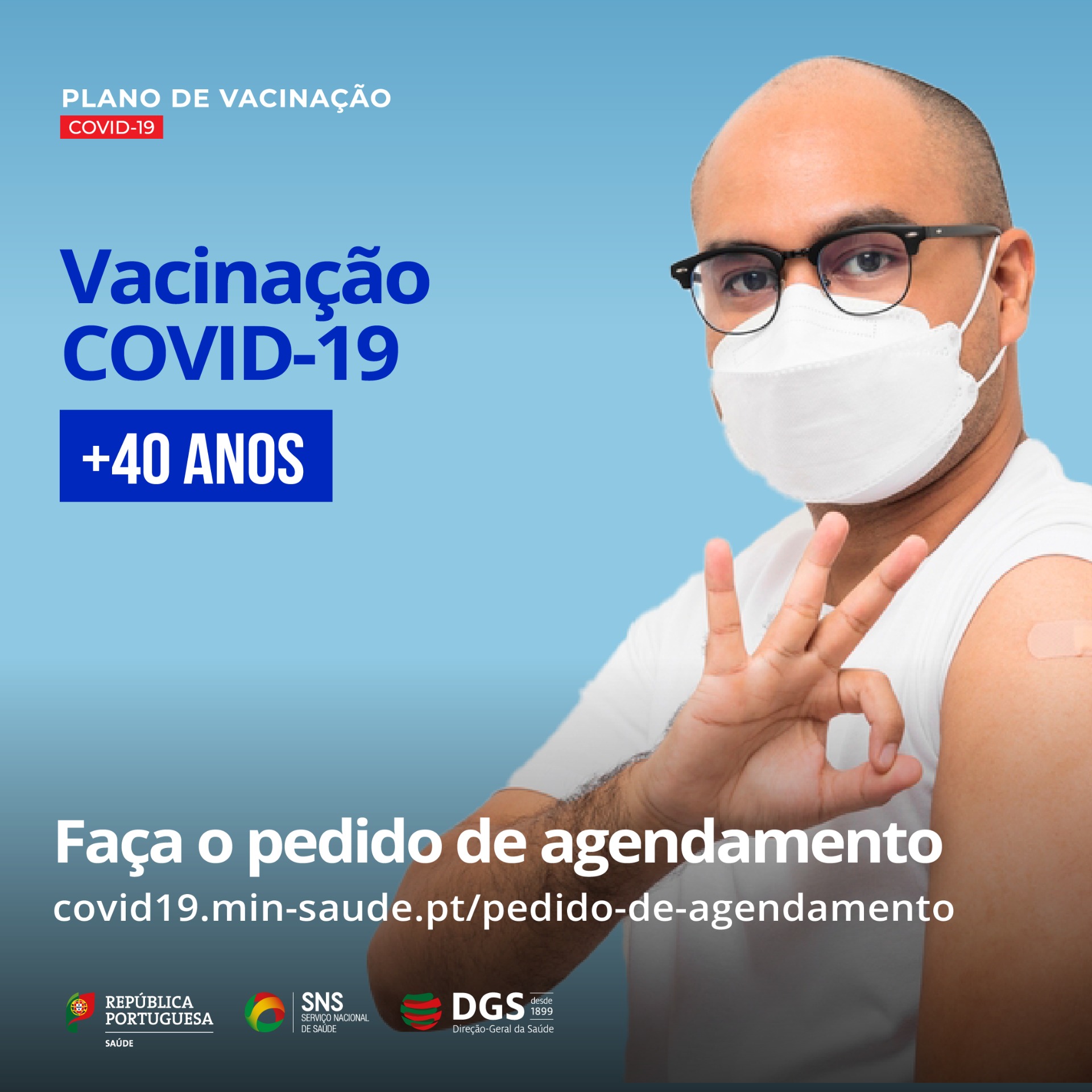 Read more about the article Vacinação COVID para+ de 40 anos